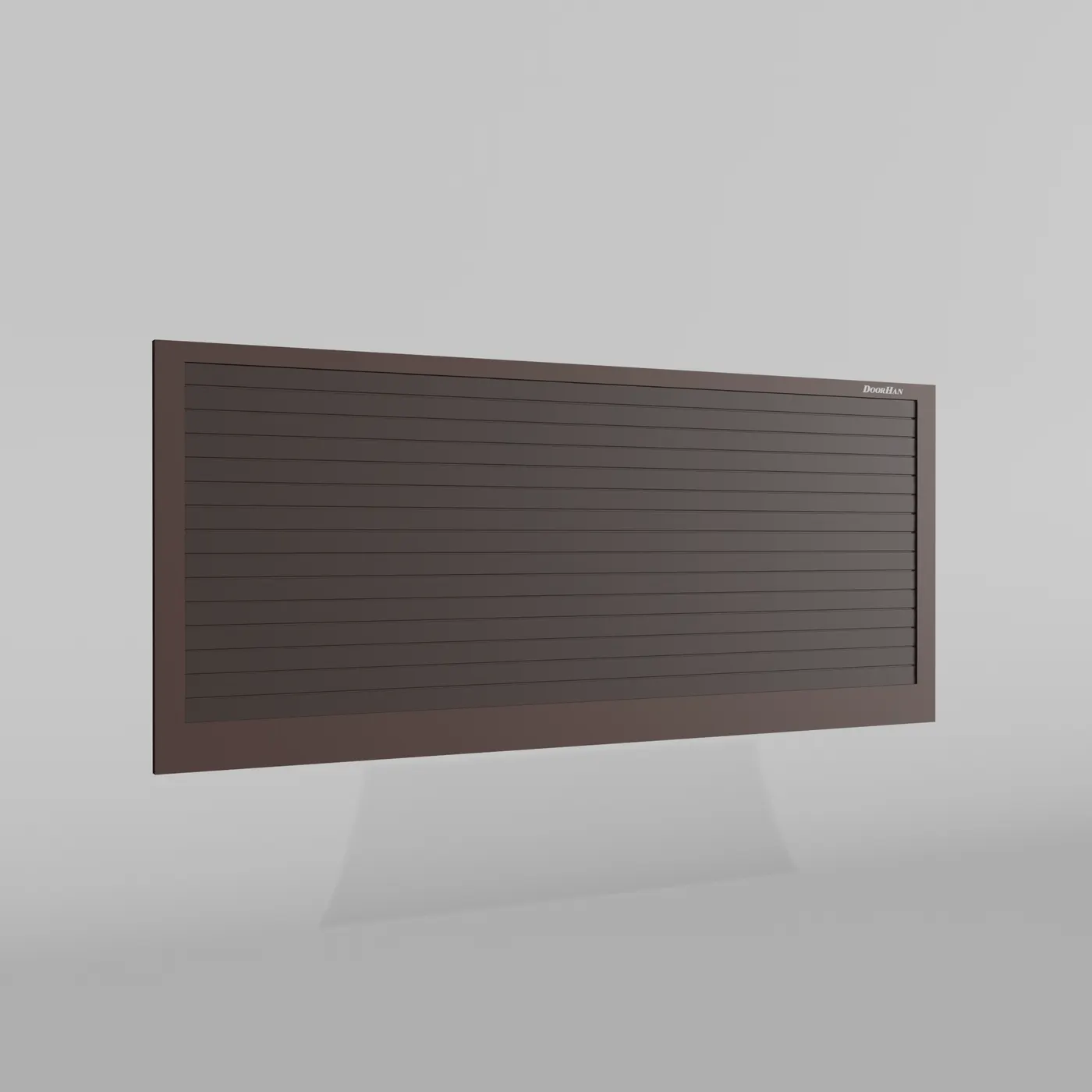 Откатные ворота DoorHan 3300х1200 цвета RAL 8017 (коричнево-красный) с дизайном «доска» без автоматики